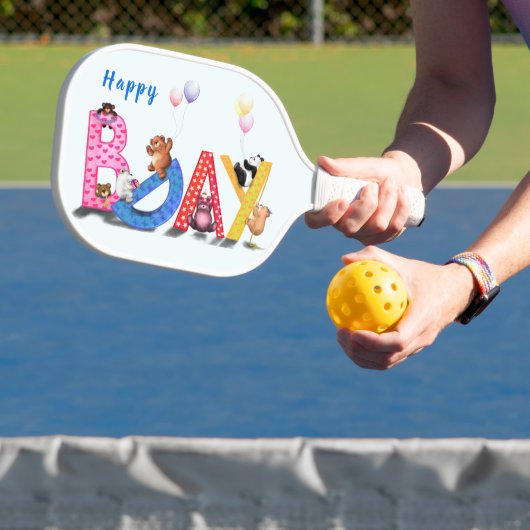 Raquette De Pickleball Joyeux anniversaire Bears Party Pickleball Paddle (Insitu)