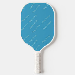 Raquette De Pickleball Joyeux anniversaire en bleu