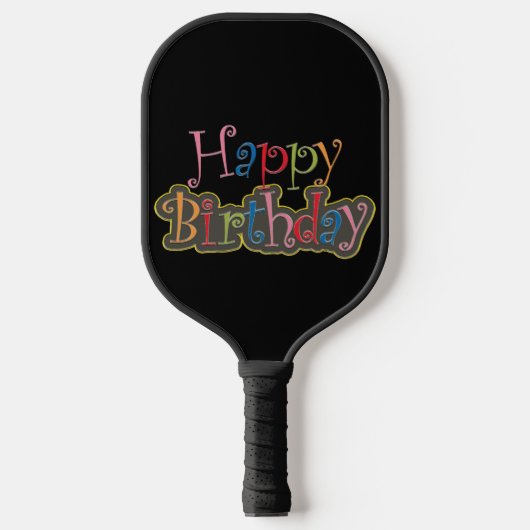 Raquette De Pickleball Joyeux Anniversaire Pickleball Paddle (Recto)