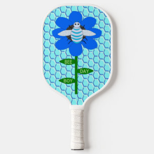 Raquette De Pickleball Joyeux Bee Day Boy Blue Birthday Bumblebee