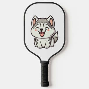 Raquette De Pickleball Joyeux chien roux sibérien