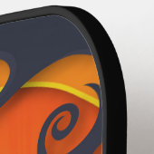 Raquette De Pickleball Joyeux Citrouille d'Halloween noir (Détail gauche)