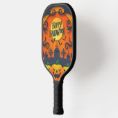 Raquette De Pickleball Joyeux Citrouille d'Halloween noir (Gauche)