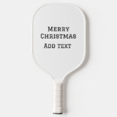 Raquette De Pickleball Joyeux Noël simple minimum ajouter nom modèle de t (Verso)