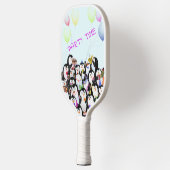 Raquette De Pickleball Joyeux Pingouins Anniversaire Pickleball Paddle (Gauche)