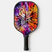 Raquette De Pickleball Joyeux teint d'Halloween violet orange (Recto)
