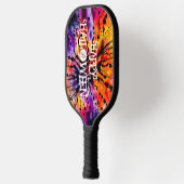 Raquette De Pickleball Joyeux teint d'Halloween violet orange (Gauche)