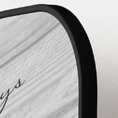 Raquette De Pickleball Joyeux Vacances Animaux de compagnie Script photo  (Détail gauche)