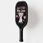 Raquette De Pickleball Juste Une Fille Qui Aime Les Cochons (Gauche)