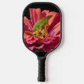 Raquette De Pickleball Katydid sur Zinnia (Verso)