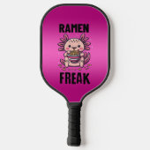 Raquette De Pickleball Kawaii Axalotl manger Ramen (Verso)