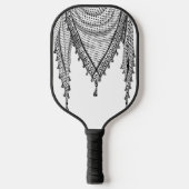 Raquette De Pickleball Keffiyeh Écharpe palestinienne tissu traditionnel (Recto)