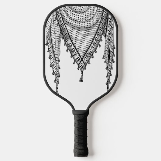 Raquette De Pickleball Keffiyeh Écharpe palestinienne tissu traditionnel (Recto)