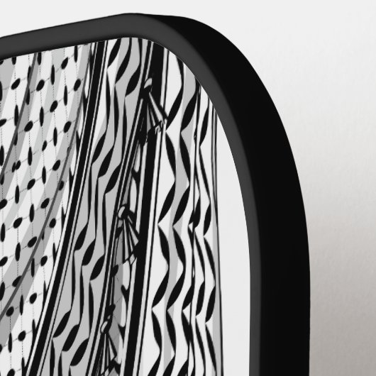 Raquette De Pickleball Keffiyeh Écharpe palestinienne tissu traditionnel (Détail gauche)