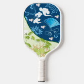 Raquette De Pickleball Kimono bleu (Verso)