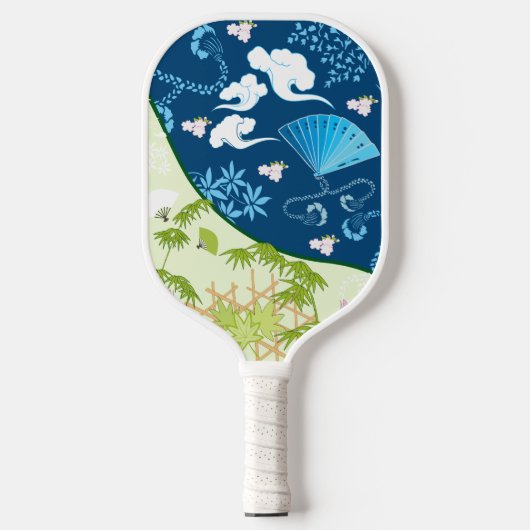 Raquette De Pickleball Kimono bleu (Recto)