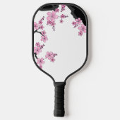 Raquette De Pickleball Kimono japonais Sakura noir et blanc (Verso)