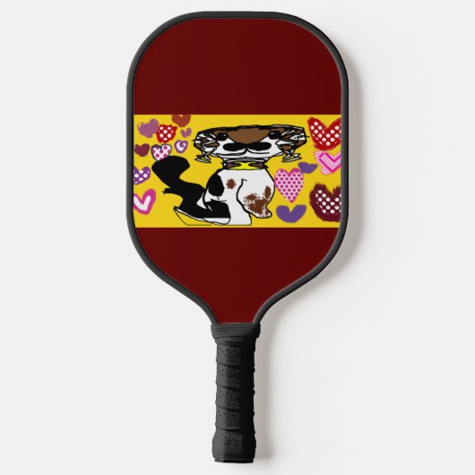 Raquette De Pickleball King charles cavalier coeur style muqueuse chausse (Verso)