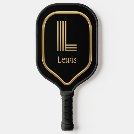 Raquette De Pickleball L Gold Initial Pickleball Paddle (Recto)