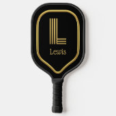 Raquette De Pickleball L Gold Initial Pickleball Paddle (Verso)