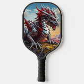 Raquette De Pickleball La Majesté du Dragon : Dragon Argent (Verso)