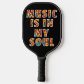 Raquette De Pickleball La musique est dans My Soul Graffiti (Verso)
