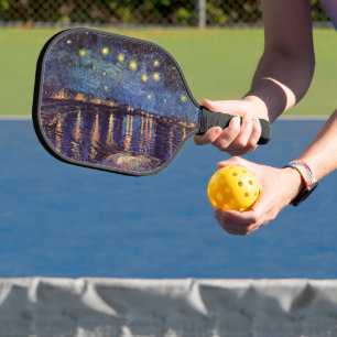 Raquette De Pickleball La Nuit étoilée sur le Rhône de Vincent van Gogh