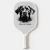 Raquette De Pickleball Labrador Splash Art Black (Recto)