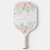 Raquette De Pickleball L'amour rose en fleur Floral Hydrangea Mariage Fav (Verso)