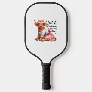 Raquette De Pickleball L'Amoureux Des Vaches Juste Une Fille Qui Aime La