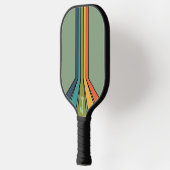 Raquette De Pickleball Lancement d'une fusée couleur verte rétro (Gauche)