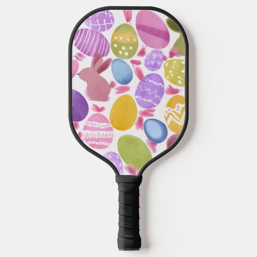 Raquette De Pickleball lapin avec oeufs de pâques (Recto)