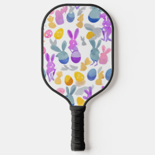 Raquette De Pickleball lapin avec oeufs de pâques