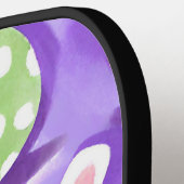 Raquette De Pickleball lapin avec oeufs de pâques (Détail gauche)