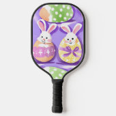 Raquette De Pickleball lapin avec oeufs de pâques (Verso)
