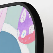 Raquette De Pickleball lapin avec oeufs de pâques (Détail gauche)