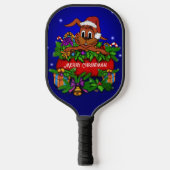 Raquette De Pickleball Lapin de Noël (Recto)