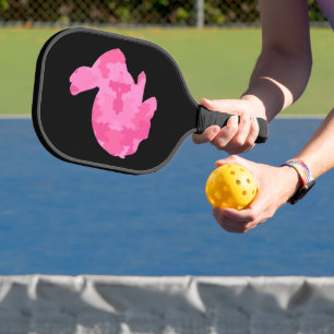 Raquette De Pickleball Lapin Lapin Camouflé Rose