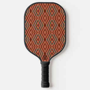 Raquette De Pickleball L'art et la couleur des modèles tribaux du Sud-Oue