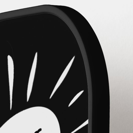 Raquette De Pickleball Lazy Day Voilier Bateau à voile Nom et monogramme  (Détail gauche)