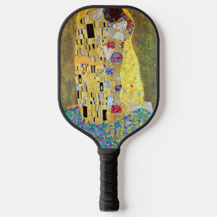 Raquette De Pickleball Le Baiser de Gustav Klimt, Art Nouveau Vintage