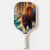 Raquette De Pickleball le bison majestueux est haut (Recto)