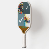 Raquette De Pickleball Le Choix Juste – Vérification de l'Art Abstrait (Gauche)