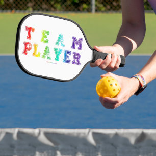 Raquette De Pickleball Le joueur de l'équipe de SlipperyJoe rempli de plu