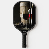 Raquette De Pickleball Le monogramme personnalisé de Wine Lover (Verso)