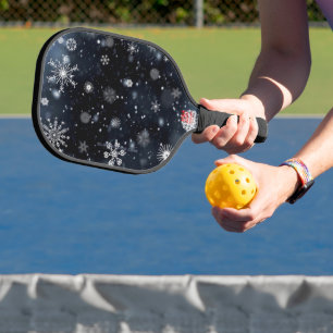 Raquette De Pickleball Le Noël de SlipperyJoe, hiver magique paisible à