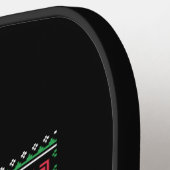 Raquette De Pickleball Le poison de Bass Drum Dreck Christmas (Détail gauche)