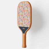 Raquette De Pickleball Le printemps est là ! Monogramme rose vif Ajoutez (Gauche)