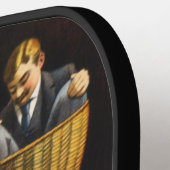 Raquette De Pickleball Le Sandow Eugen Sandow Vaudeville Weightlifter (Détail gauche)