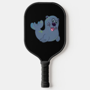 Raquette De Pickleball Le Sceau De Tissu Chez Zazzle Mascot Caractère Log